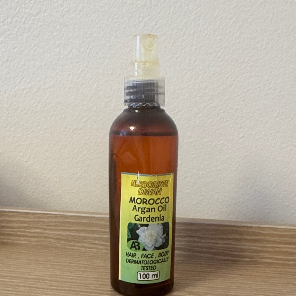 Herboriste Divan Morocco Argan Oil Gardenia hair face body  Spray - Amber Bottle